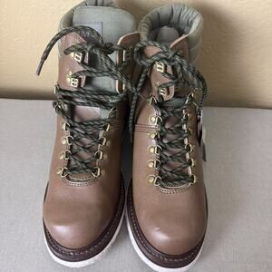 Simms Women’s Wading Boots Size 12 Brown Leather Cordura Felt Sole Fly Fishing